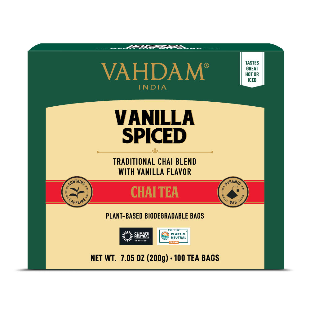 Vanilla Spiced Masala Chai Tea, 100 Count