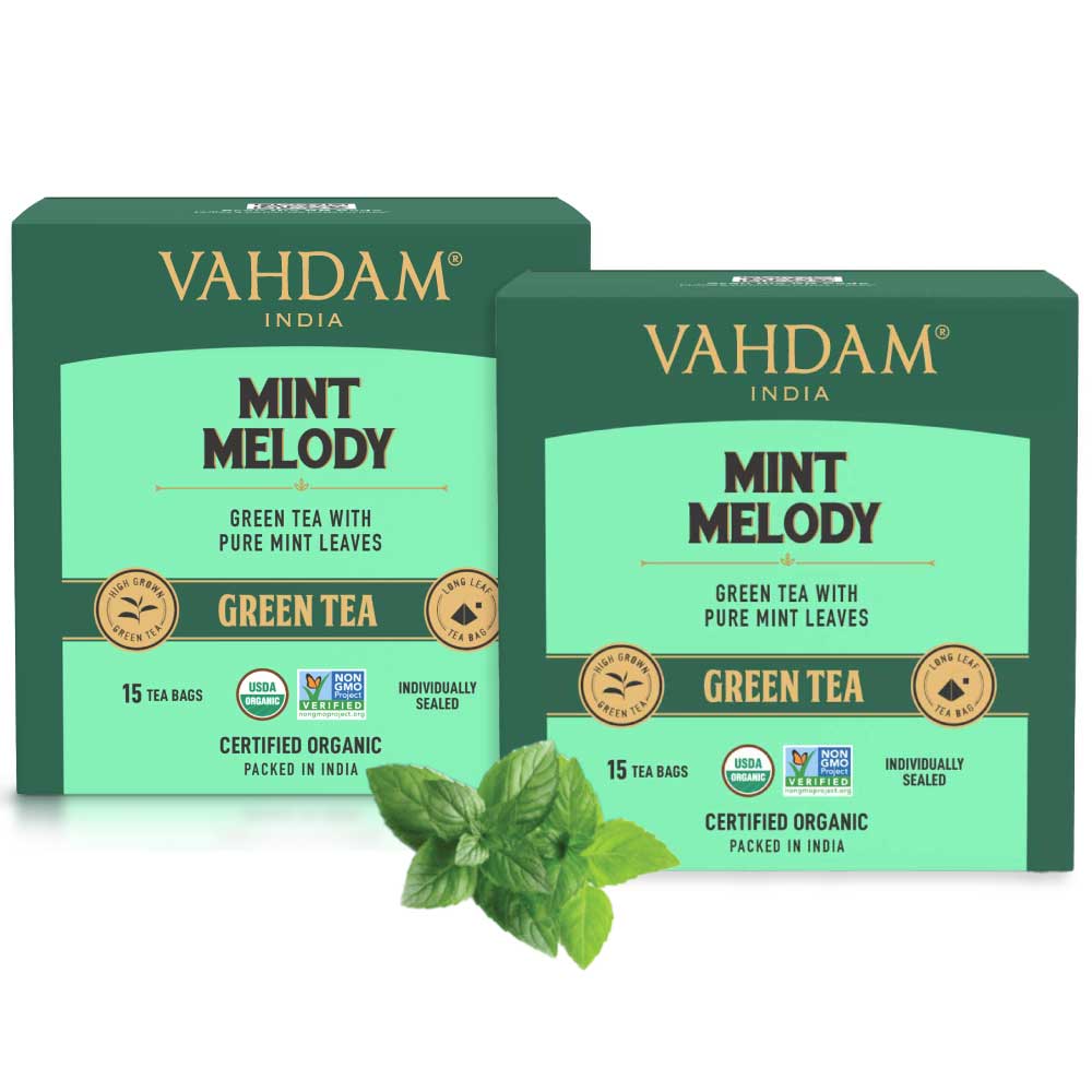 Assorted Green Tea Bags Sampler | 15 Variants, 15 Count