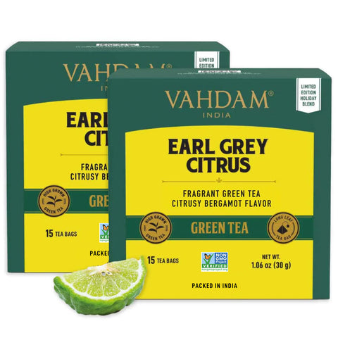 Vahdam Teas Black Tea Earl Grey Citrus 16 oz (454 g)