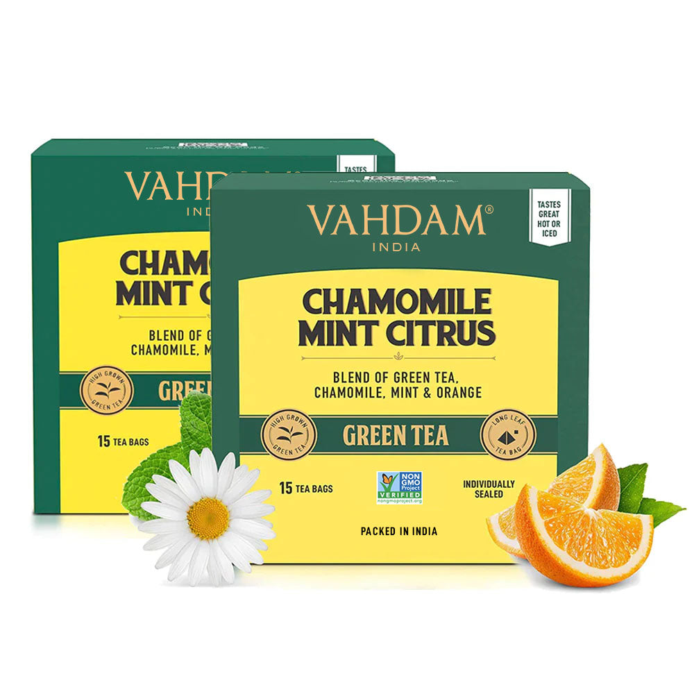 Chamomile Mint Citrus Green Tea, 30 Count (15x2)