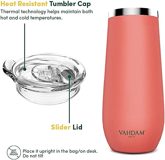 Cruiser Tumbler Insulated (Coral) - VAHDAM® USA