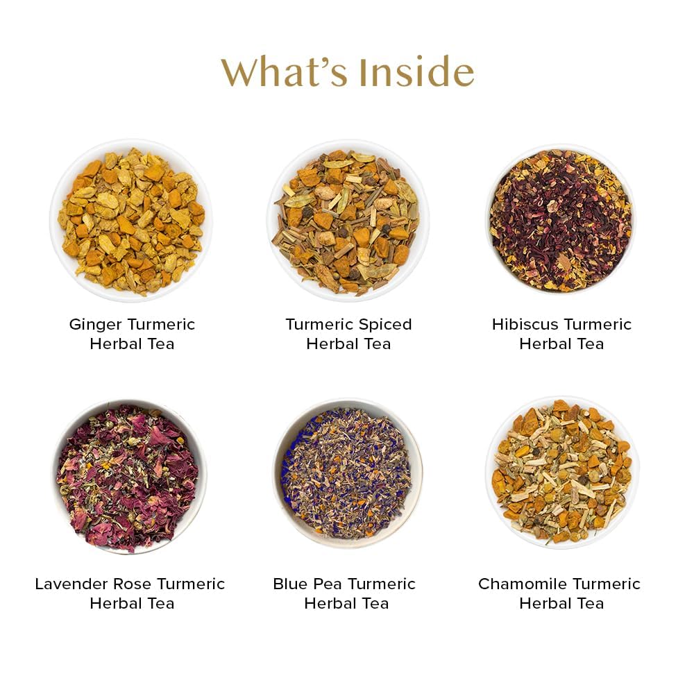 Turmeric Tea Tales Gift Set, 6 Teas