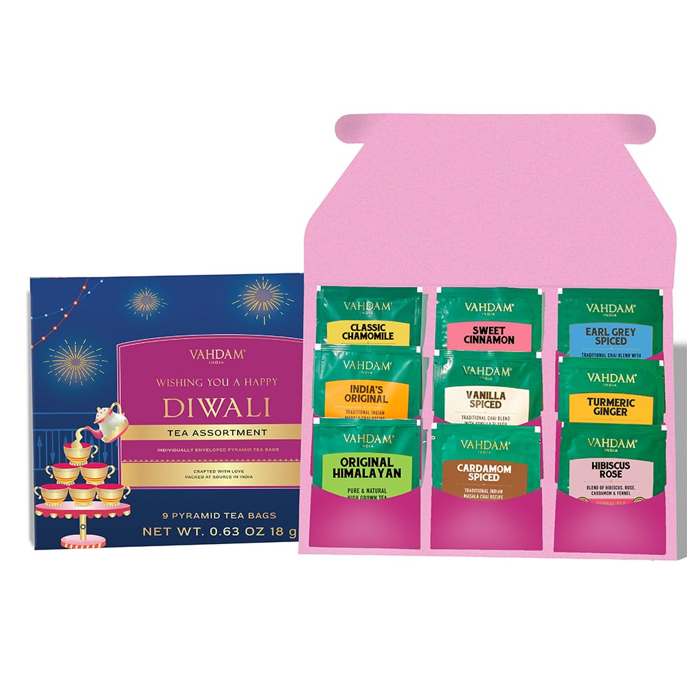 Diwali Gift Box 2024 - 9 Unique Festive Tea Flavors