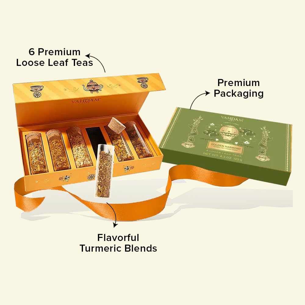 Turmeric Tea Tales Gift Set, 6 Teas