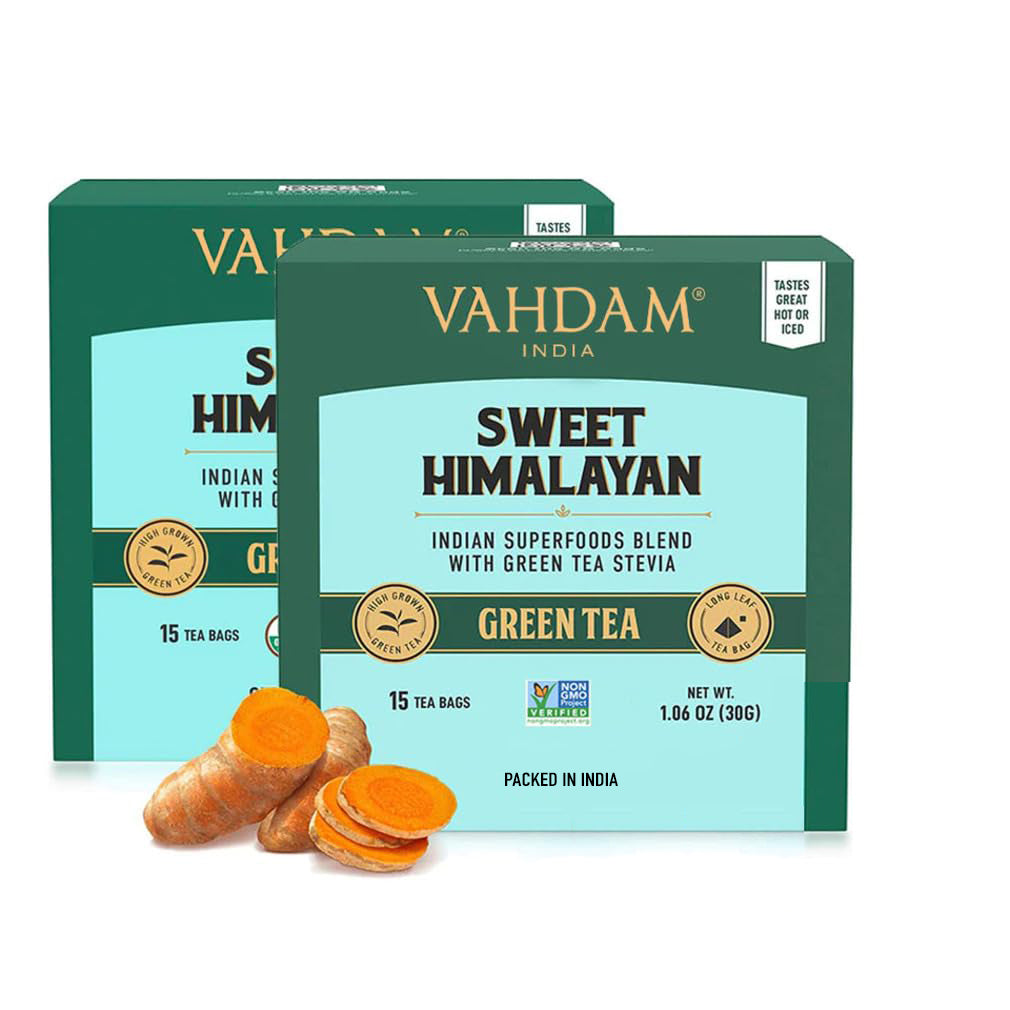 VAHDAM, Tè Verde in Foglie dell'Himalaya (100 Bustine di Tè), 100% Tè  Naturale, RICCO DI ANTIOSSIDANTI - Tè Detox in Foglie - Da Bere Caldo o  Freddo : : Alimentari e cura della casa