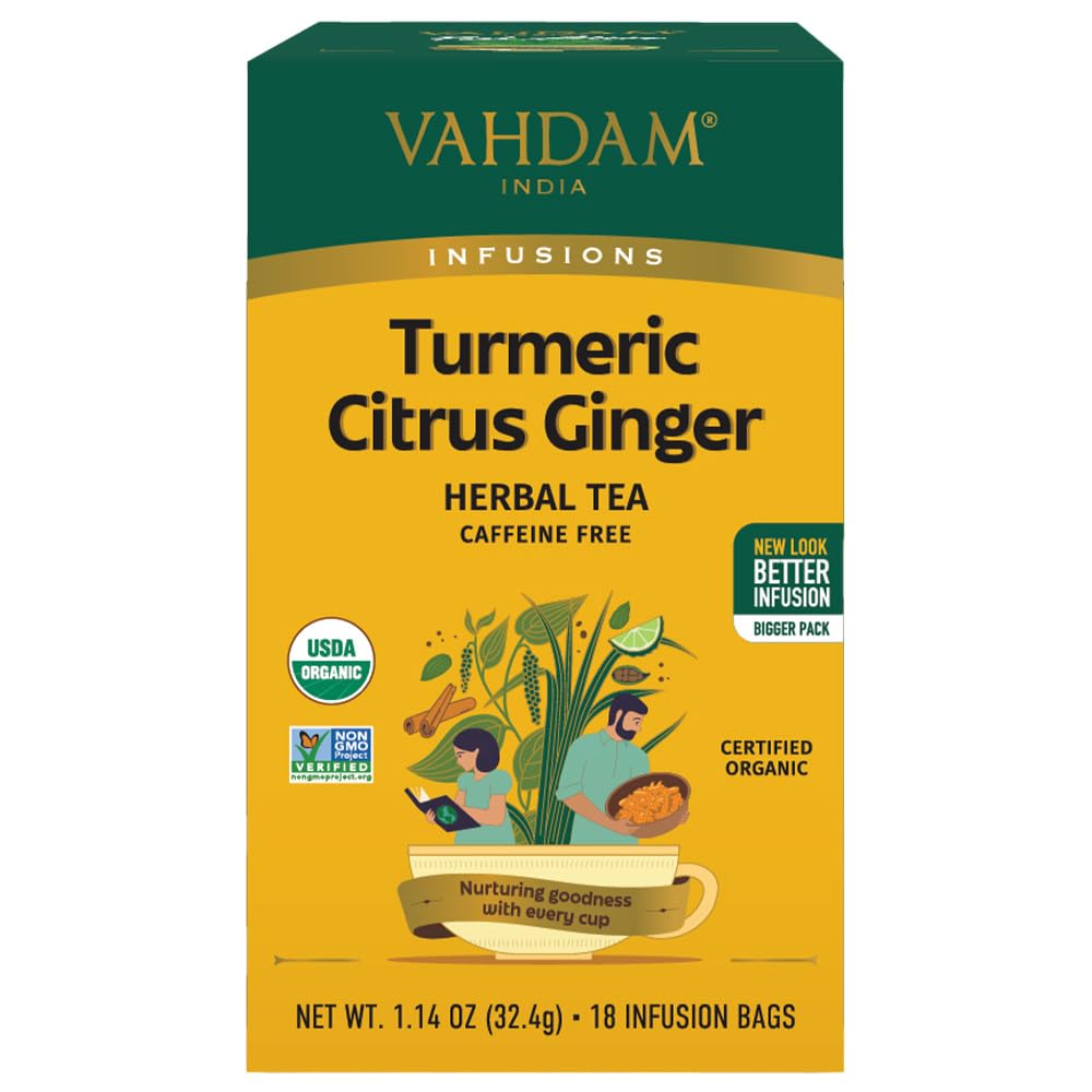 Turmeric Citrus Ginger Herbal Tea