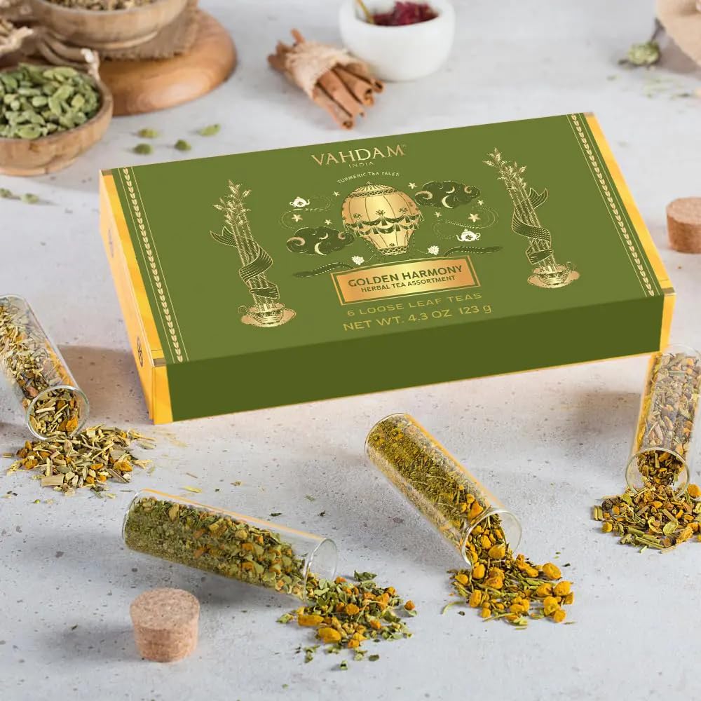 Turmeric Tea Tales Gift Set, 6 Teas