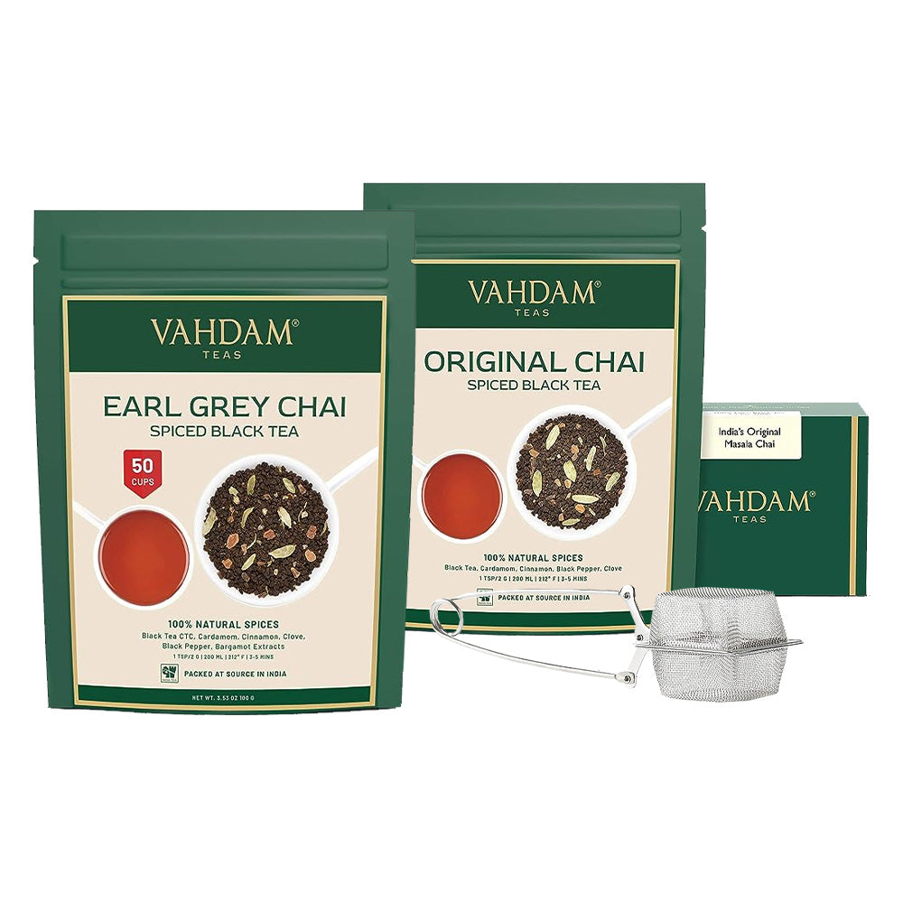 Chai Teas & Accessories Bundle - VAHDAM® USA