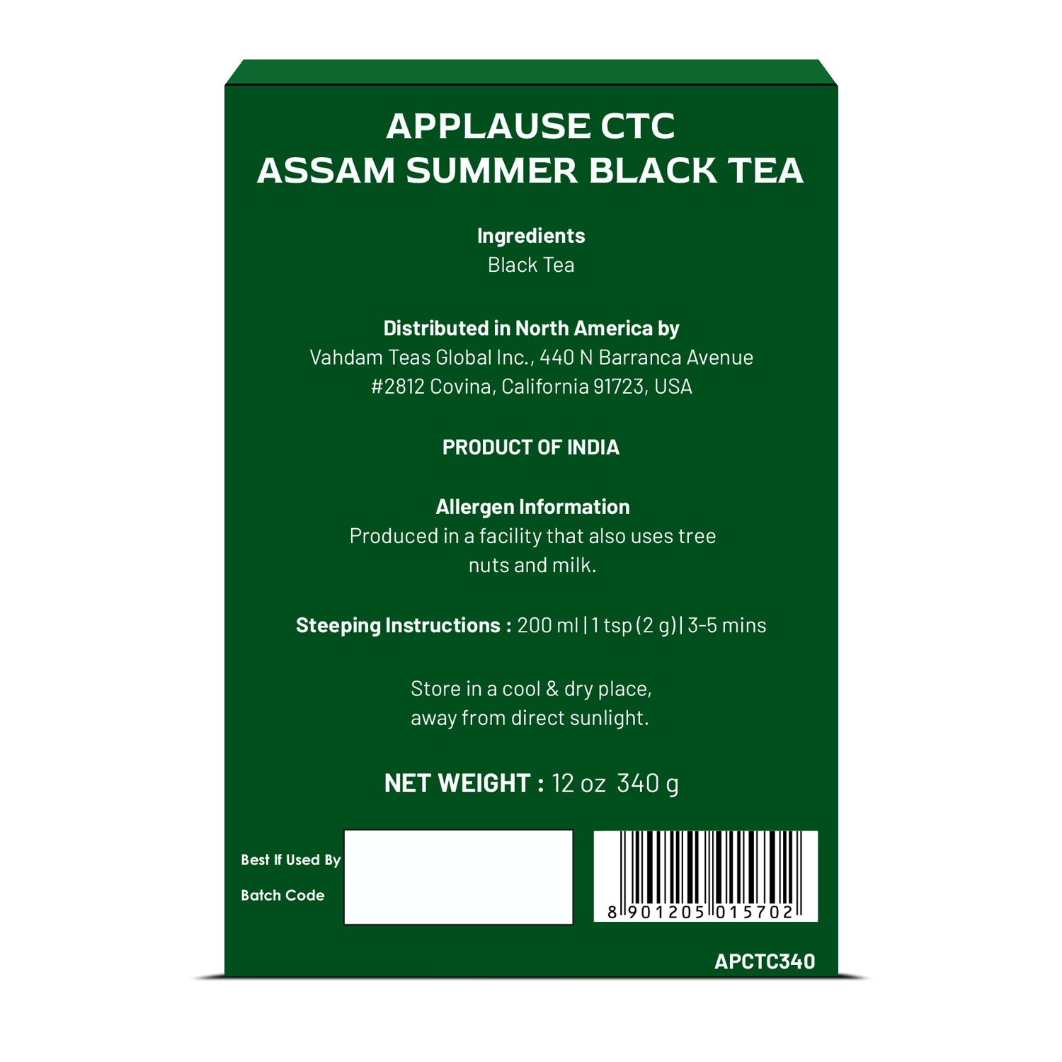 Applause CTC Assam Black Tea, 12 oz