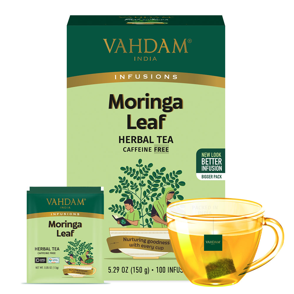 Moringa Leaf Herbal Tea, 100 Count