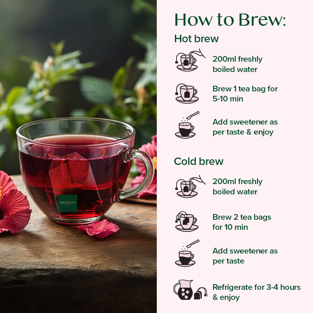 Hearty Hibiscus Herbal Tea 100 Count