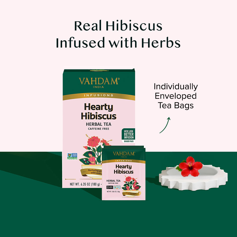 Hearty Hibiscus Herbal Tea 100 Count