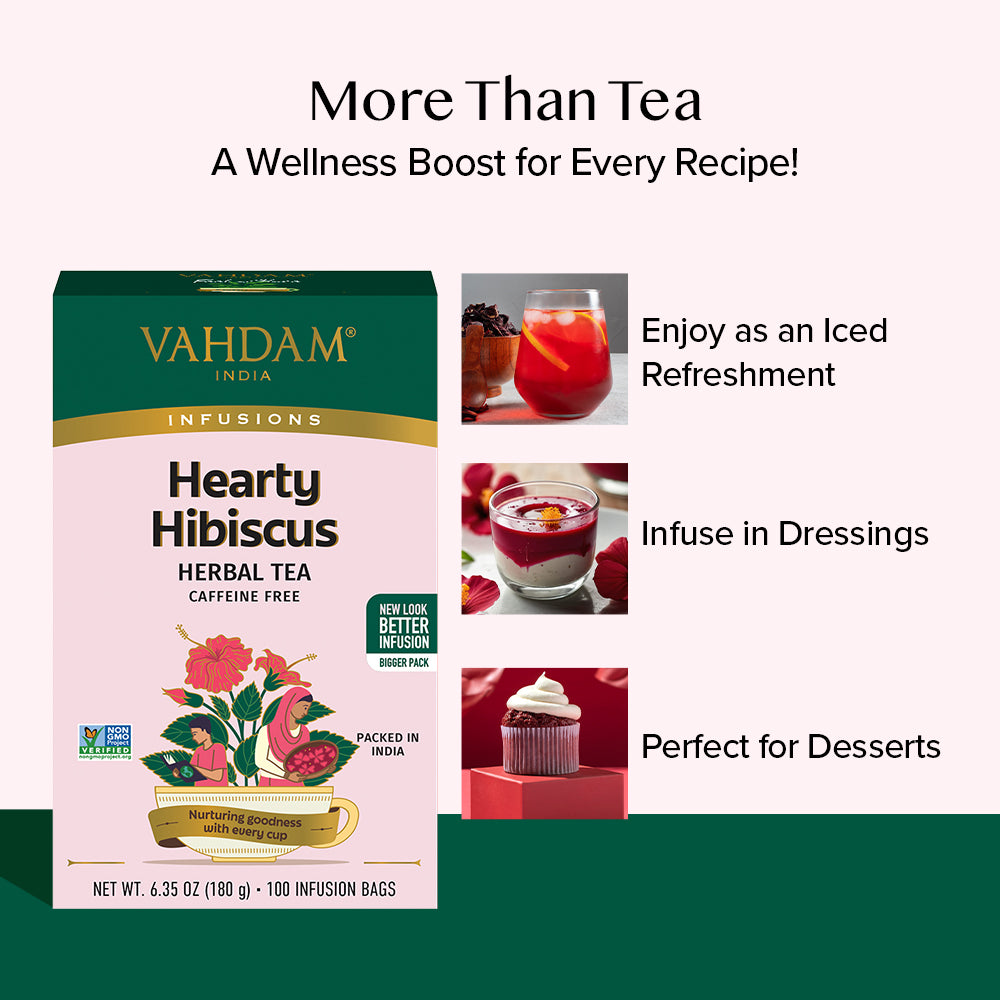 Hearty Hibiscus Herbal Tea 100 Count