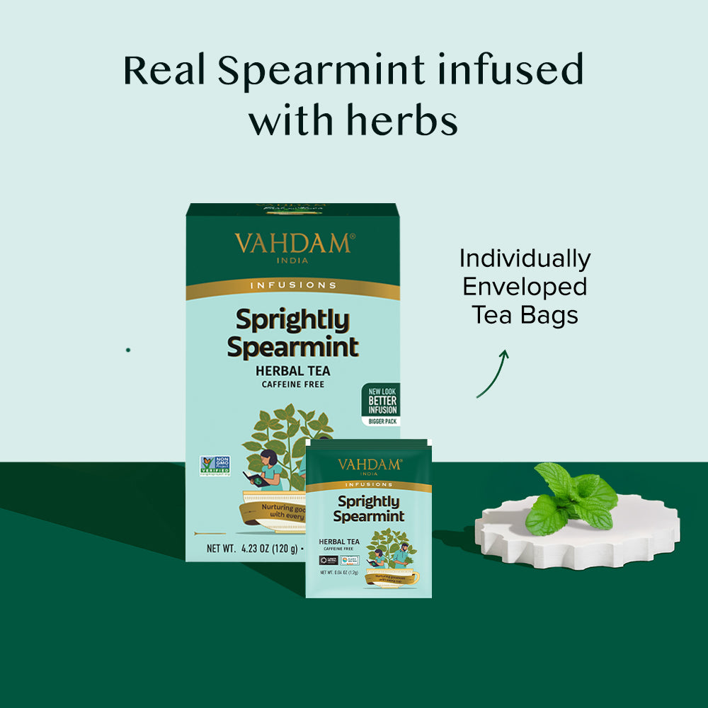 Sprightly Spearmint Herbal Tea, 100 Count