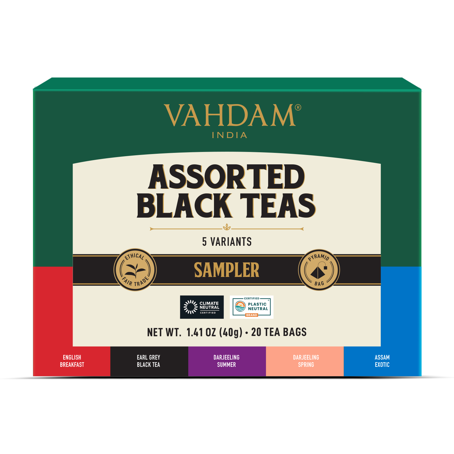 Assorted Black Teas Sampler, 5 Variants