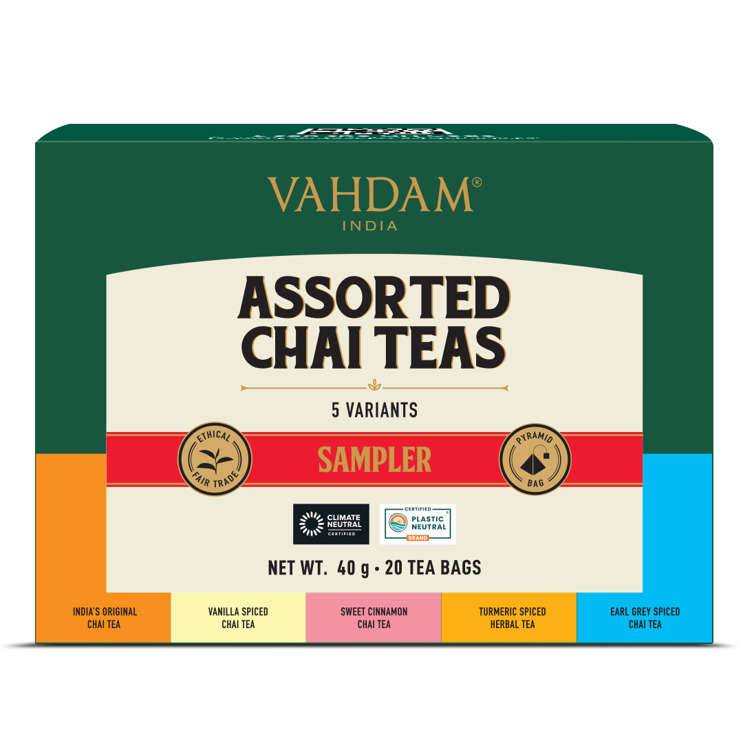 Assorted Chai Teas Sampler, 5 Variants