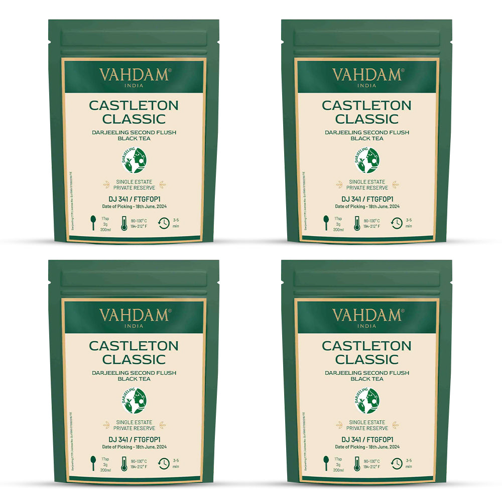 2024 Castleton Classic Darjeeling Second Flush Black Tea DJ 341 (Pack of 4)