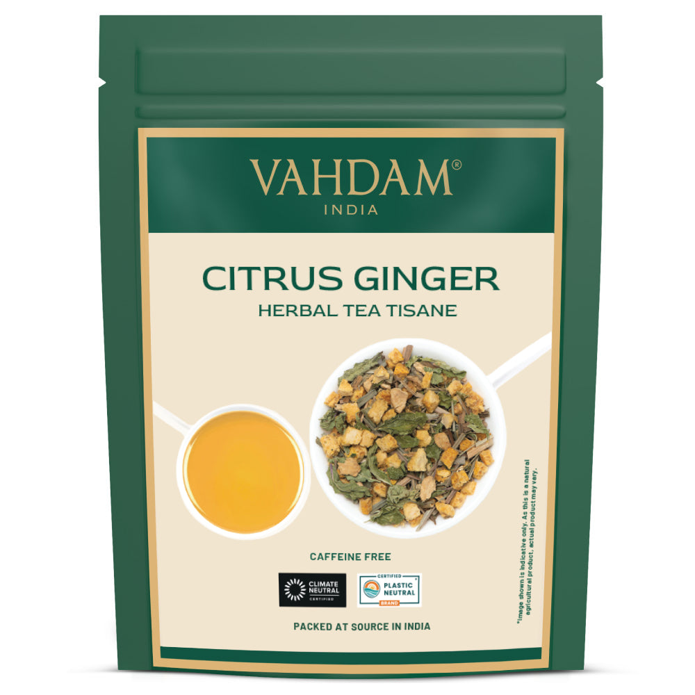 Citrus Ginger Herbal Tea Tisane, 3.53 oz