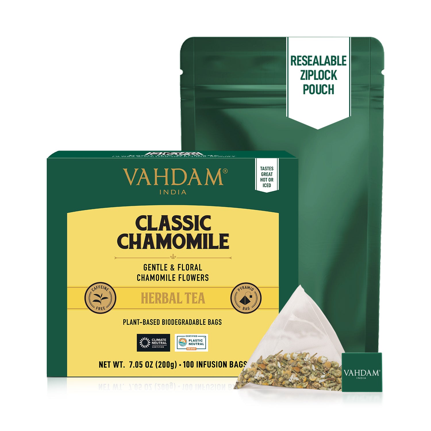 Classic Chamomile Herbal Tea Tisane, 100 Count