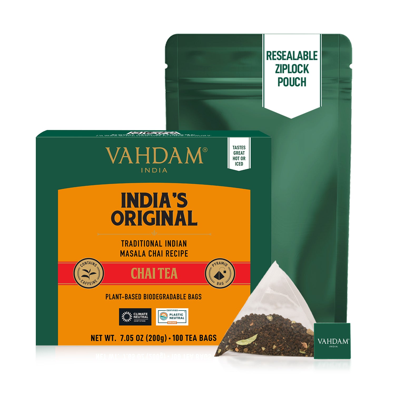 India's Original Masala Chai Tea, 100 Count