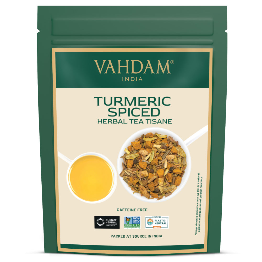 Turmeric Spiced Herbal Tea Tisane, 3.53 oz