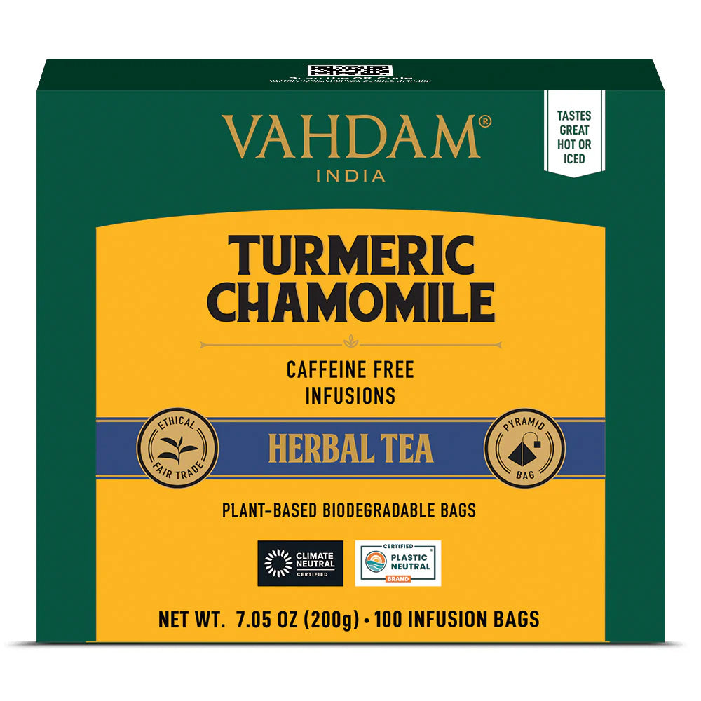 Turmeric Chamomile Herbal Tea, 100 Count