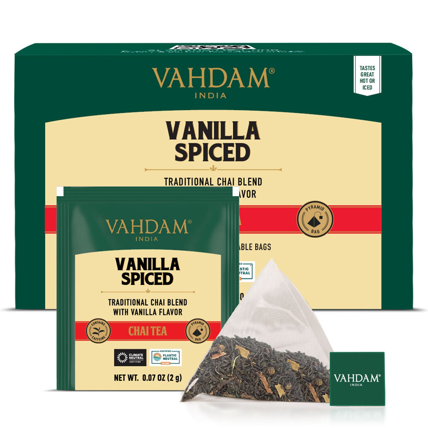 Vanilla Spiced Masala Chai Tea, 30 Count