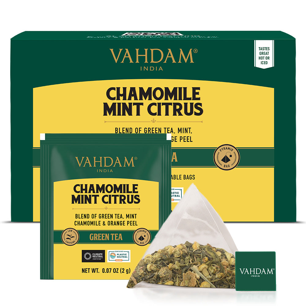 Chamomile Mint Citrus Green Tea, 30 Count