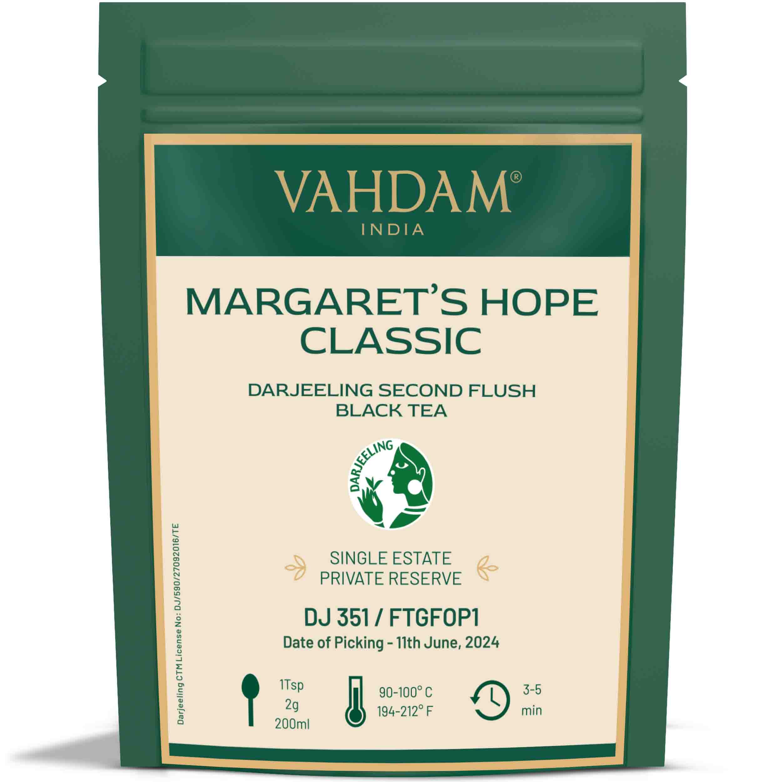 Margaret's Hope Classic Darjeeling Second Flush Black Tea (DJ 351/2024)