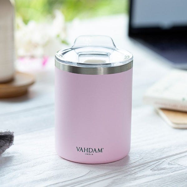 Verve Bottle Insulated (Blush Pink) - VAHDAM® USA