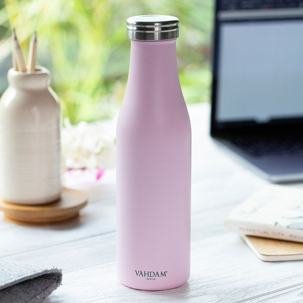 Verve Bottle Insulated (Blush Pink) - VAHDAM® USA