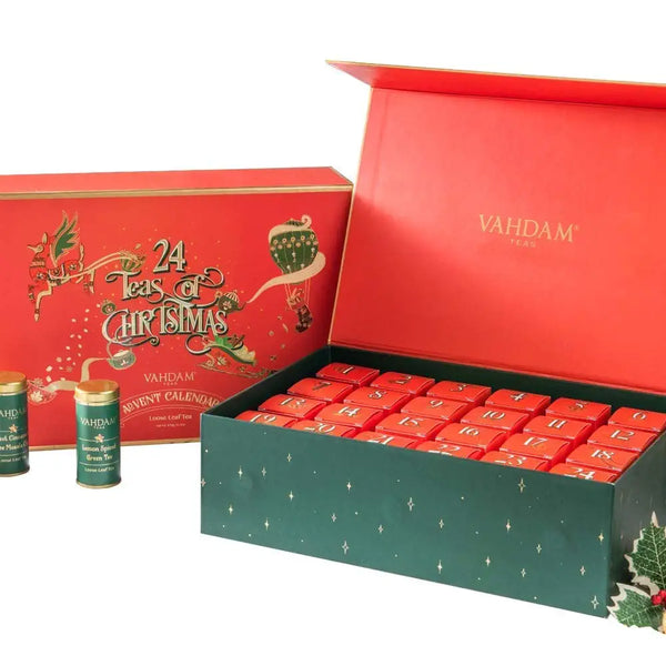 Christmas Advent Calendar Tea Gift Set 2023 (24 Teas) VAHDAM® USA