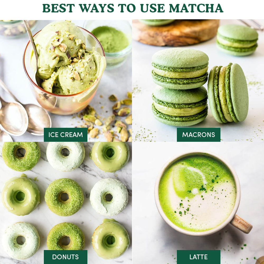 Pure Matcha Green Tea Powder, Culinary Grade, Image 5 -3.53 oz