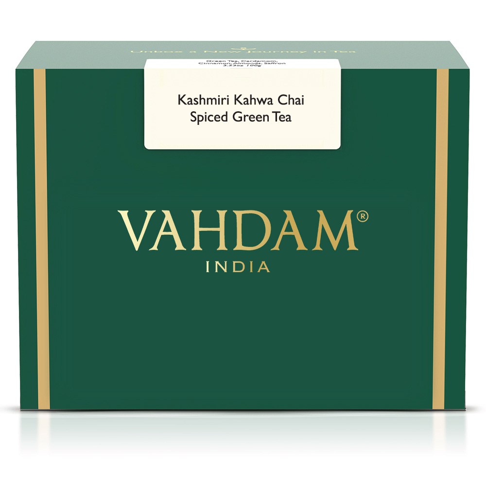 Kashmiri Kahwa Masala Chai Tea  Loose Leaf - 3.53 Oz - VAHDAM® USA