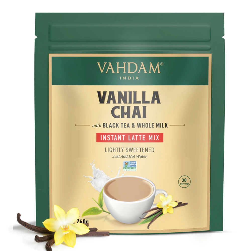 Vanilla Chai Latte, Instant Mix, Image 1 -8.47 oz